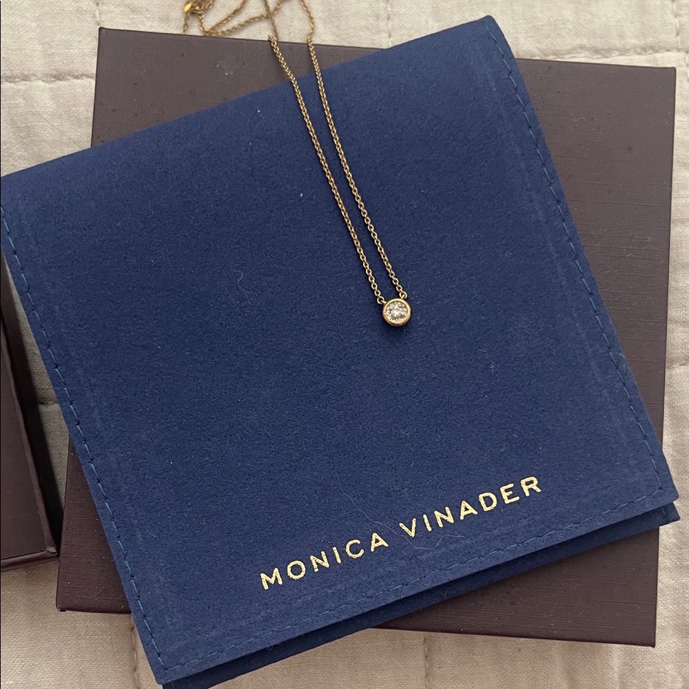 Monica Vinader Gold Pendant Necklace